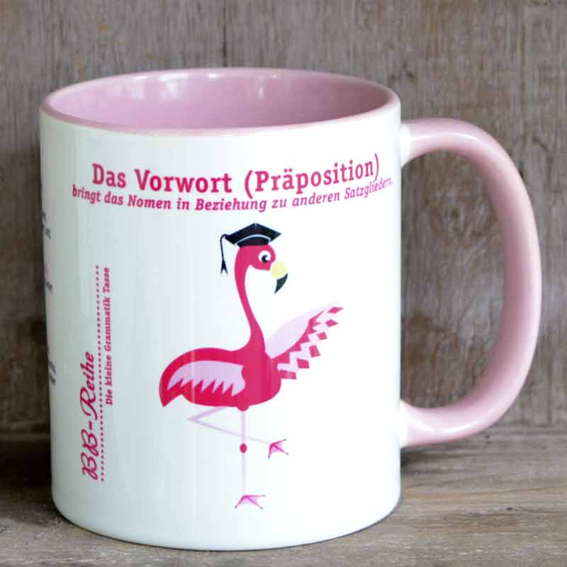 Die Präposition: Lernen
mit dem schlauen Flamingo
